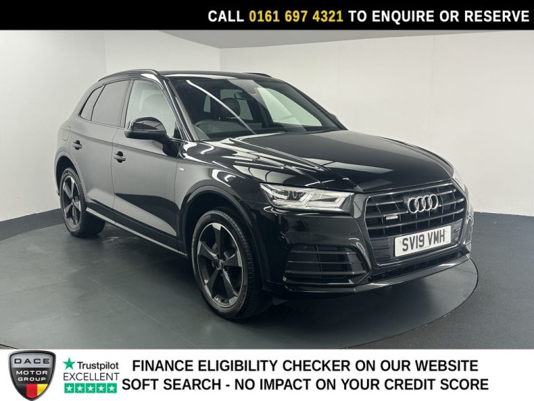Used 2019 BLACK AUDI Q5 SUV 2.0 TDI 40 Black Edition SUV 5dr Diesel S Tronic quattro Euro 6 (s/s) (190 ps) DIESEL (reg. 2019-03-04) (Automatic) for sale in Stockport