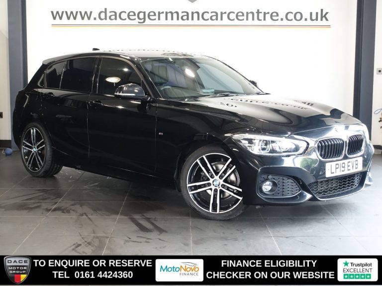 Used 2019 BLACK BMW 1 SERIES Hatchback 1.5 116d M Sport Hatchback 5dr Diesel Auto Euro 6 (s/s) (116 ps) DIESEL (reg. 2019-05-16) (Automatic) for sale in Stockport