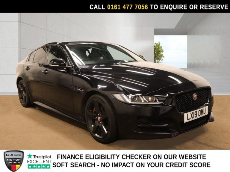 Used 2019 BLACK JAGUAR XE Saloon 2.0i GPF R-Sport Saloon 4dr Petrol Auto Euro 6 (s/s) (200 ps) PETROL (reg. 2019-03-22) (Automatic) for sale in Stockport