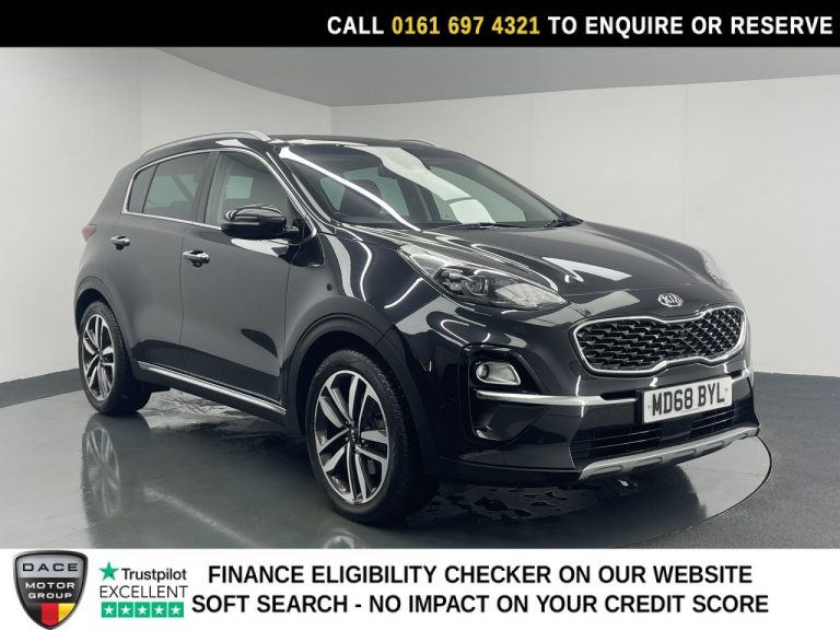 Used 2019 BLACK KIA SPORTAGE SUV 1.6 CRDi 4 SUV 5dr Diesel DCT Euro 6 (s/s) (134 bhp) DIESEL (reg. 2019-01-11) (Automatic) for sale in Stockport