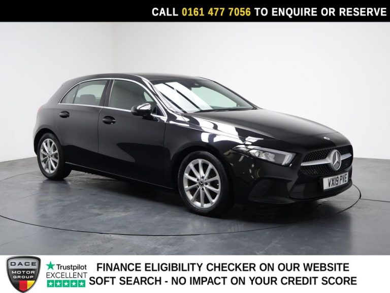 Used 2019 BLACK MERCEDES-BENZ A-CLASS Hatchback 1.5 A180d Sport (Executive) Hatchback 5dr Diesel 7G-DCT Euro 6 (s/s) (116 ps) DIESEL (reg. 2019-03-22) (Automatic) for sale in Stockport
