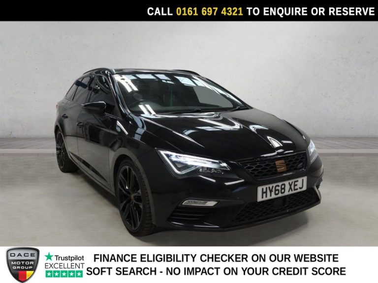 Used 2019 BLACK SEAT LEON Estate 2.0 TSI Cupra 300 ST 5dr Petrol DSG 7 Spd 4Drive Euro 6 (s/s) (300 ps) PETROL (reg. 2019-01-11) (Automatic) for sale in Stockport