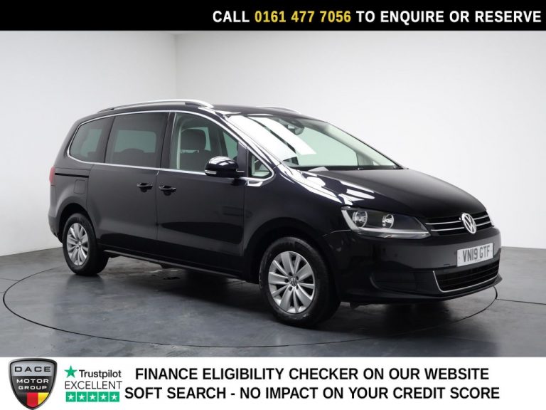 Used 2019 BLACK VOLKSWAGEN SHARAN MPV 1.4 TSI GPF SE Nav MPV 5dr Petrol DSG Euro 6 (s/s) (150 ps) PETROL (reg. 2019-04-24) (Automatic) for sale in Stockport