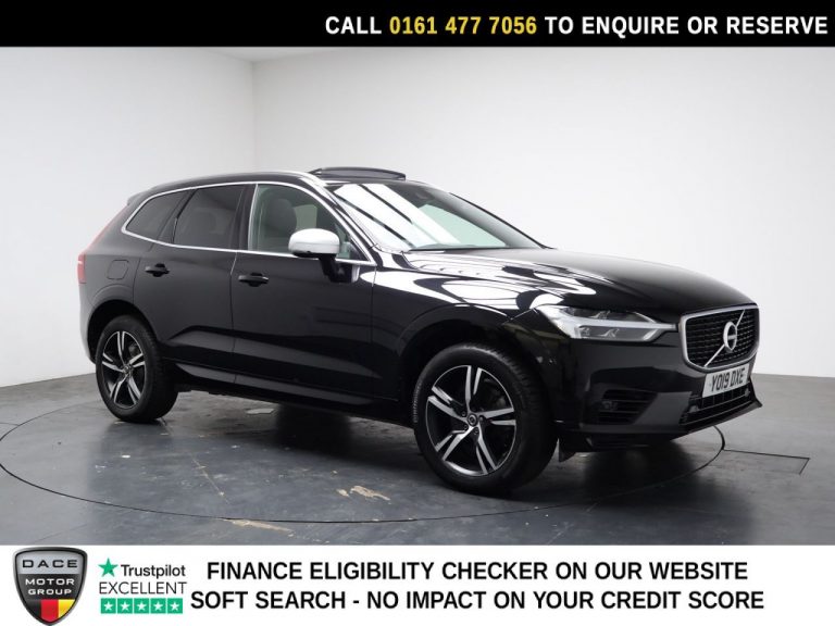Used 2019 BLACK VOLVO XC60 SUV 2.0h T8 Twin Engine 11.6kWh R-Design SUV 5dr Petrol Plug-in Hybrid Auto AWD Euro 6 (s/s) (390 ps) PETROL PLUG-IN HYBRID (reg. 2019-05-22) (Automatic) for sale in Stockport