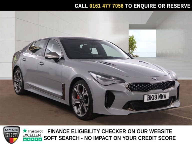 Used 2019 GREY KIA STINGER Hatchback 3.3 T-GDi V6 GPF  GT S Gran Turismo 5dr Petrol Auto Euro 6 (s/s) (365 bhp) PETROL (reg. 2019-07-09) (Automatic) for sale in Stockport