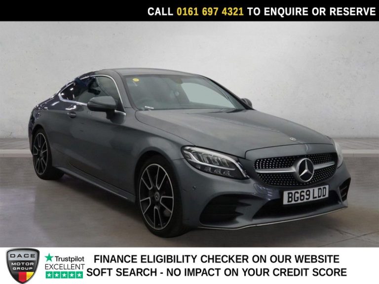 Used 2019 GREY MERCEDES-BENZ C-CLASS Coupe 2.0 C300 AMG Line Coupe 2dr Petrol G-Tronic+ Euro 6 (s/s) (258 ps) PETROL (reg. 2019-09-28) (Automatic) for sale in Stockport