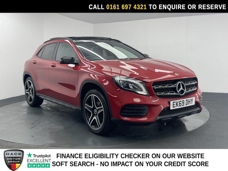 Used 2019 RED MERCEDES-BENZ GLA SUV 1.6 GLA200 AMG Line Edition (Plus) SUV 5dr Petrol 7G-DCT Euro 6 (s/s) (156 ps) PETROL (reg. 2019-10-04) (Automatic) for sale in Stockport
