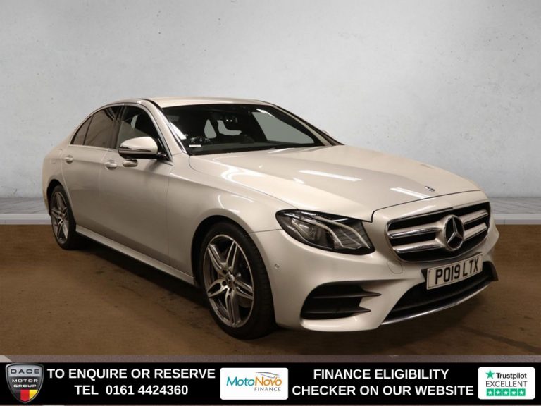 Used 2019 SILVER MERCEDES-BENZ E-CLASS Saloon 2.0 E200 AMG Line Saloon 4dr Petrol G-Tronic+ Euro 6 (s/s) (184 ps) PETROL (reg. 2019-05-28) (Automatic) for sale in Stockport