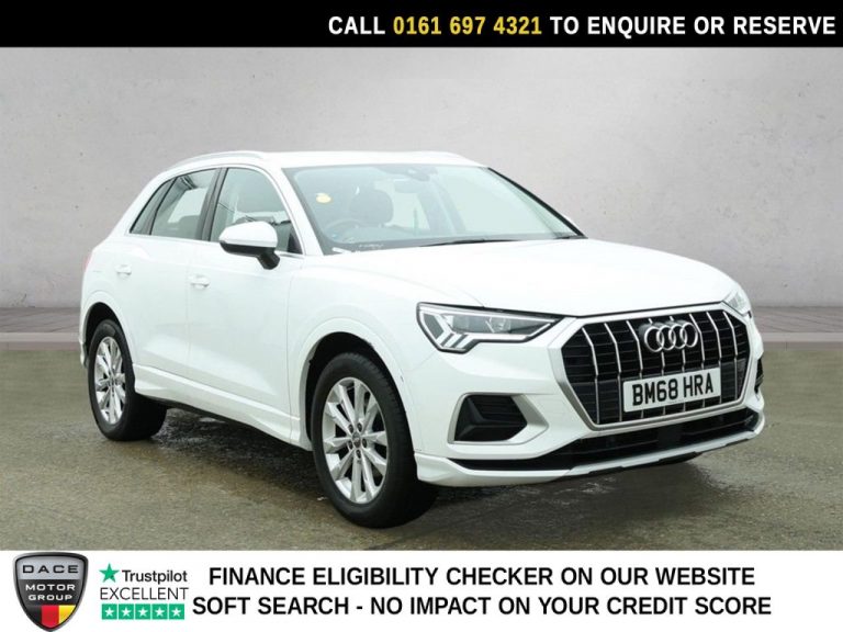 Used 2019 WHITE AUDI Q3 SUV 1.5 TFSI CoD 35 Sport SUV 5dr Petrol S Tronic Euro 6 (s/s) (150 ps) PETROL (reg. 2019-02-07) (Automatic) for sale in Stockport