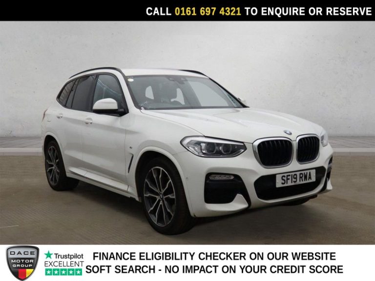 Used 2019 WHITE BMW X3 SUV 2.0 20i GPF M Sport SUV 5dr Petrol Auto xDrive Euro 6 (s/s) (184 ps) PETROL (reg. 2019-06-28) (Automatic) for sale in Stockport
