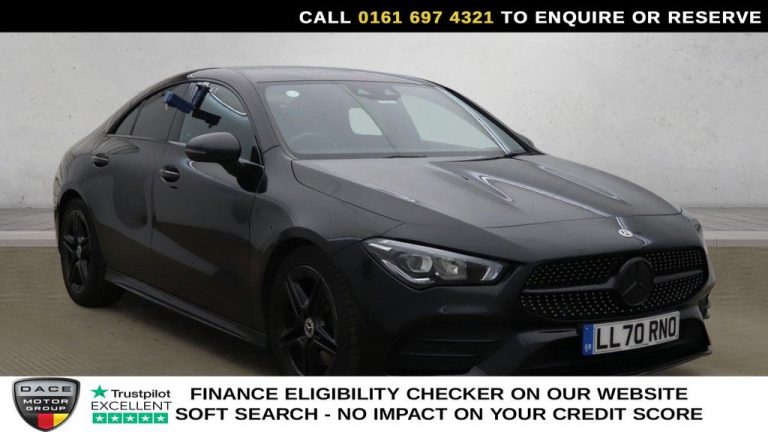 Used 2020 BLACK MERCEDES-BENZ CLA Saloon 1.3 CLA180 AMG Line (Premium 2) Coupe 4dr Petrol 7G-DCT Euro 6 (s/s) (136 ps) PETROL (reg. 2020-11-24) (Automatic) for sale in Stockport