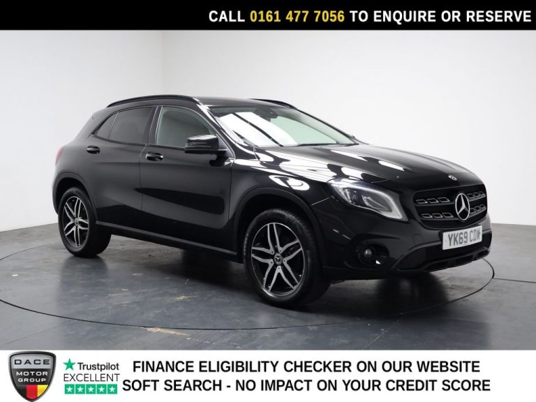 Used 2020 BLACK MERCEDES-BENZ GLA SUV 1.6 GLA180 GPF Urban Edition SUV 5dr Petrol 7G-DCT Euro 6 (s/s) (122 ps) PETROL (reg. 2020-01-31) (Automatic) for sale in Stockport