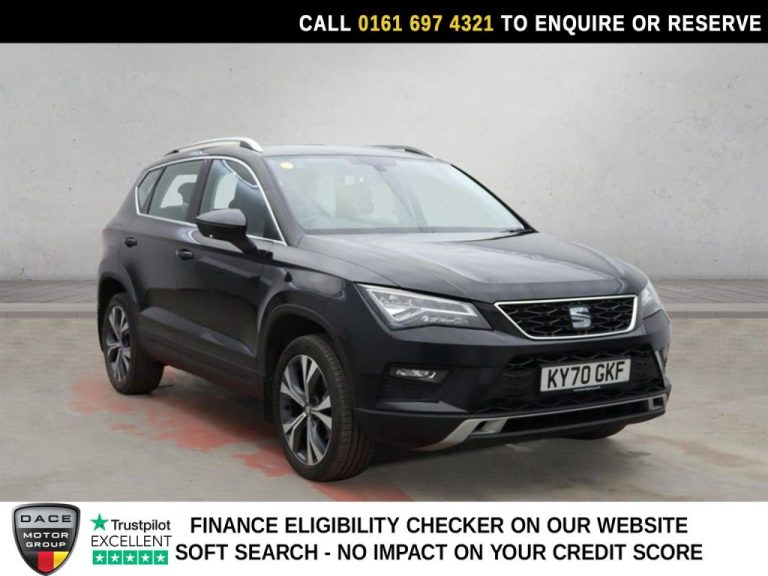 Used 2020 BLACK SEAT ATECA SUV 1.6 TDI SE Technology SUV 5dr Diesel DSG Euro 6 (s/s) (115 ps) DIESEL (reg. 2020-09-09) (Automatic) for sale in Stockport