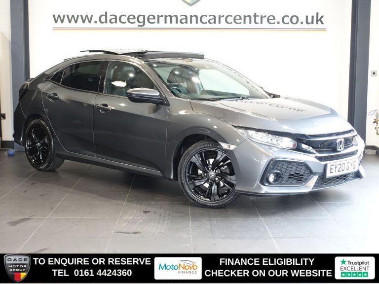Used 2020 GREY HONDA CIVIC Hatchback 1.0 VTEC Turbo EX Hatchback 5dr Petrol CVT Euro 6 (s/s) (126 ps) PETROL (reg. 2020-03-19) (Automatic) for sale in Stockport