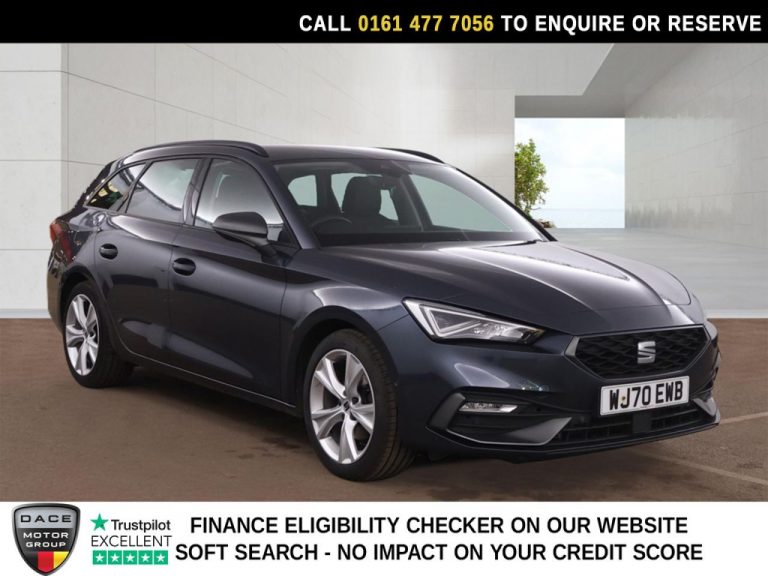 Used 2020 GREY SEAT LEON Estate 1.5 eTSI MHEV FR Estate 5dr Petrol Hybrid DSG Euro 6 (s/s) (150 ps) PETROL HYBRID (reg. 2020-09-01) (Automatic) for sale in Stockport
