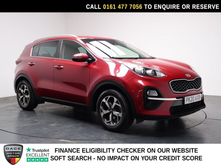 Used 2020 RED KIA SPORTAGE SUV 1.6 CRDi EcoDynamics+ 2 SUV 5dr Diesel Hybrid DCT Euro 6 (s/s) (134 bhp) DIESEL HYBRID (reg. 2020-06-04) (Automatic) for sale in Stockport