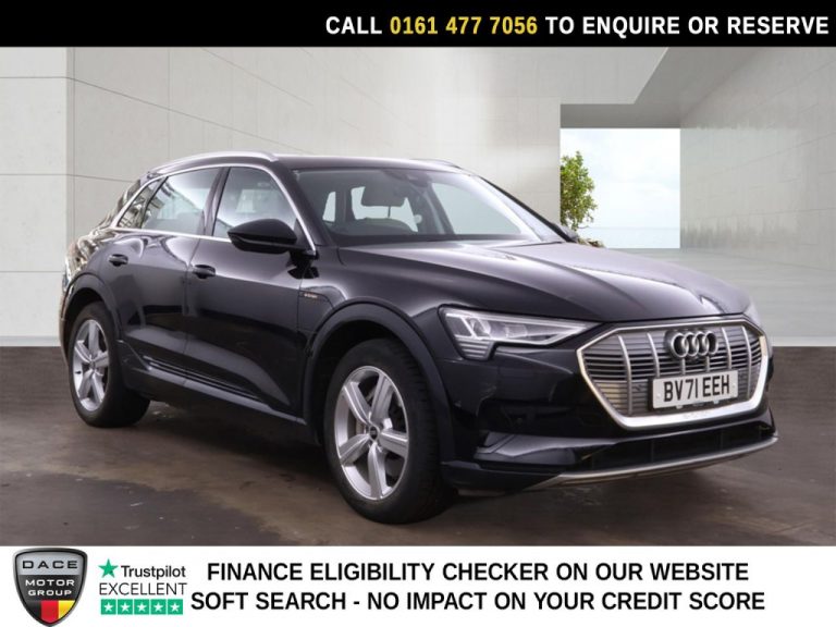 Used 2021 BLACK AUDI E-TRON SUV 50 Technik SUV 5dr Electric Auto quattro 71.2kWh (11kW Charger) (313 ps) ELECTRIC (reg. 2021-09-10) (Automatic) for sale in Stockport