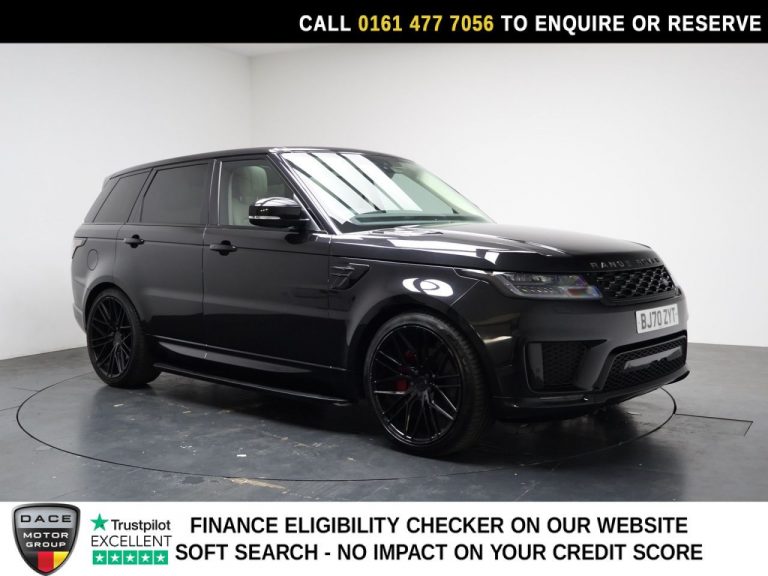 Used 2021 BLACK LAND ROVER RANGE ROVER SPORT SUV 3.0 D300 MHEV HSE Silver SUV 5dr Diesel Auto 4WD Euro 6 (s/s) (300 ps) DIESEL (reg. 2021-02-01) (Automatic) for sale in Stockport