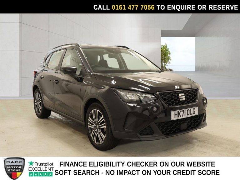 Used 2021 BLACK SEAT ARONA SUV 1.0 TSI SE Technology SUV 5dr Petrol DSG Euro 6 (s/s) (110 ps) PETROL (reg. 2021-12-15) (Automatic) for sale in Stockport