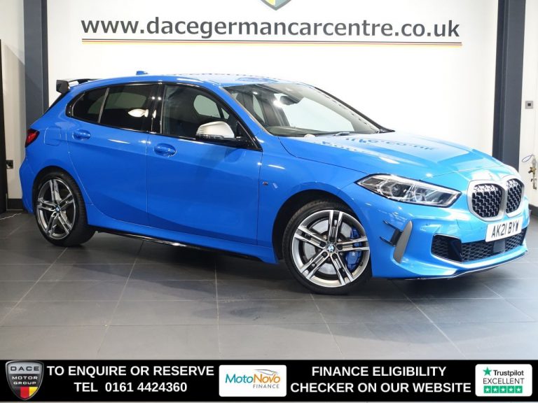Used 2021 BLUE BMW 1 SERIES Hatchback 2.0 M135i Hatchback 5dr Petrol Auto xDrive Euro 6 (s/s) (306 ps) PETROL (reg. 2021-04-23) (Automatic) for sale in Stockport