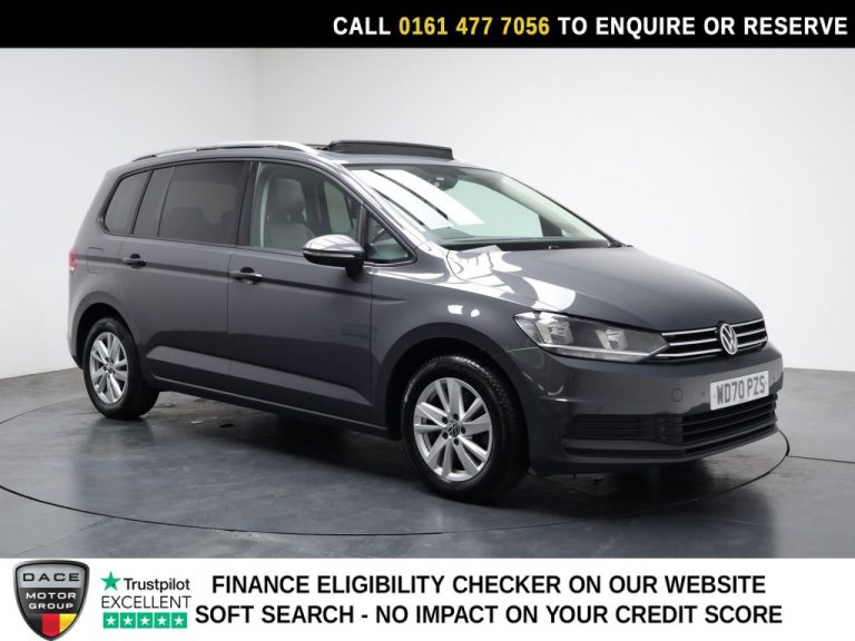 Used 2021 GREY VOLKSWAGEN TOURAN MPV 1.5 TSI EVO SE Family MPV 5dr Petrol DSG Euro 6 (s/s) (150 ps) PETROL (reg. 2021-02-08) (Automatic) for sale in Stockport
