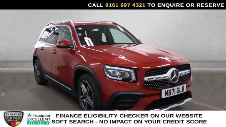 Used 2021 RED MERCEDES-BENZ GLB SUV 1.3 GLB200 AMG Line SUV 5dr Petrol 7G-DCT Euro 6 (s/s) (163 ps) PETROL (reg. 2021-10-04) (Automatic) for sale in Stockport