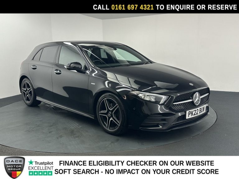 Used 2022 BLACK MERCEDES-BENZ A-CLASS Hatchback 2.0 A180d AMG Line Edition (Premium) Hatchback 5dr Diesel 8G-DCT Euro 6 (s/s) (116 ps) DIESEL (reg. 2022-03-17) (Automatic) for sale in Stockport