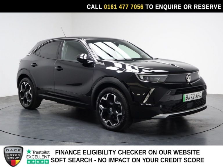 Used 2022 BLACK VAUXHALL MOKKA ELECTRIC SUV 50kWh Ultimate SUV 5dr Electric Auto (136 ps) ELECTRIC (reg. 2022-09-28) (Automatic) for sale in Stockport