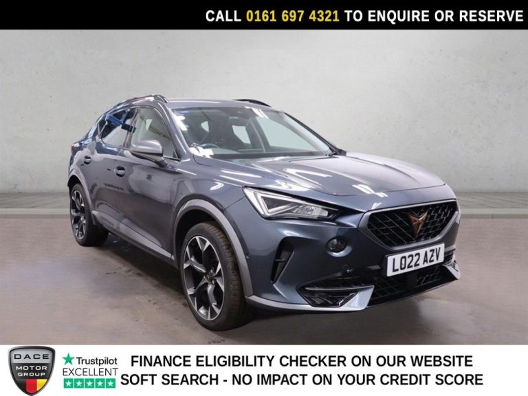 Used 2022 GREY CUPRA FORMENTOR SUV 1.5 TSI V2 SUV 5dr Petrol DSG Euro 6 (s/s) (150 ps) PETROL (reg. 2022-08-05) (Automatic) for sale in Stockport