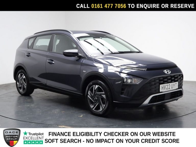 Used 2022 GREY HYUNDAI BAYON SUV 1.0 T-GDi MHEV SE Connect SUV 5dr Petrol Hybrid DCT Euro 6 (s/s) (100 ps) PETROL HYBRID (reg. 2022-03-31) (Automatic) for sale in Stockport