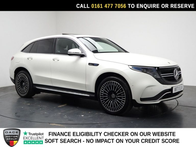 Used 2022 WHITE MERCEDES-BENZ EQC SUV EQC 400 80kWh AMG Line (Premium) SUV 5dr Electric Auto 4MATIC (408 ps) ELECTRIC (reg. 2022-01-28) (Automatic) for sale in Stockport