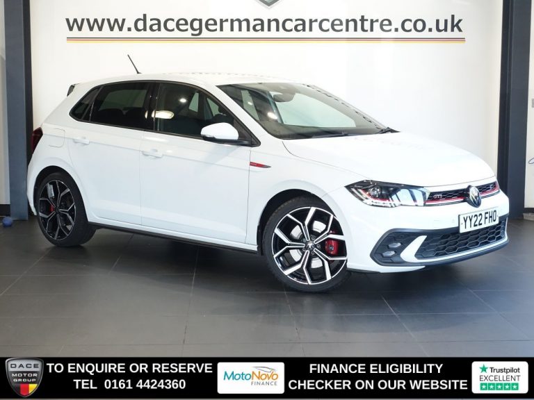 Used 2022 WHITE VOLKSWAGEN POLO Hatchback 2.0 TSI GTI Hatchback 5dr Petrol DSG Euro 6 (s/s) (207 ps) PETROL (reg. 2022-04-12) (Automatic) for sale in Stockport