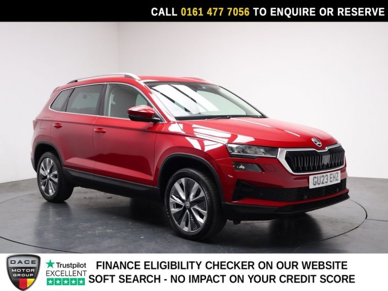 Used 2023 RED SKODA KAROQ SUV 1.5 TSI ACT SE L SUV 5dr Petrol DSG Euro 6 (s/s) (150 ps) PETROL (reg. 2023-04-15) (Automatic) for sale in Stockport