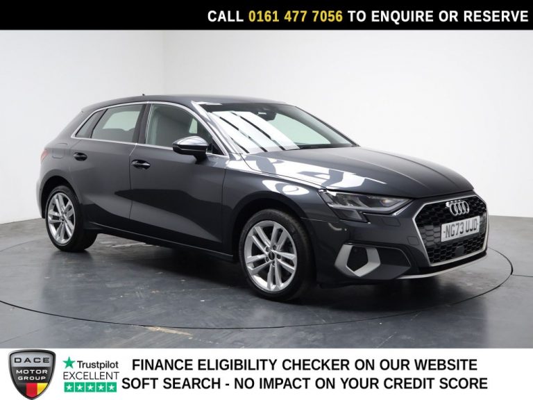 Used 2024 GREY AUDI A3 Hatchback 1.4 TFSIe 40 Sport Sportback 5dr Petrol Plug-in Hybrid S Tronic Euro 6 (s/s) 13kWh (204 ps) PETROL PLUG-IN HYBRID (reg. 2024-02-07) (Automatic) for sale in Stockport