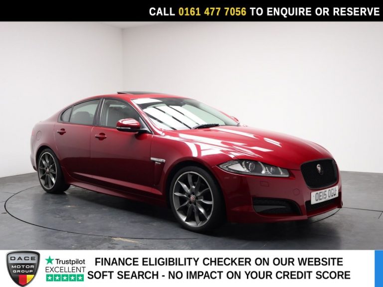 Used 2015 RED JAGUAR XF Saloon 2.2d R-Sport Black Saloon 4dr Diesel Auto Euro 5 (s/s) (200 ps) DIESEL (reg. 2015-06-04) (Automatic) for sale in Stockport