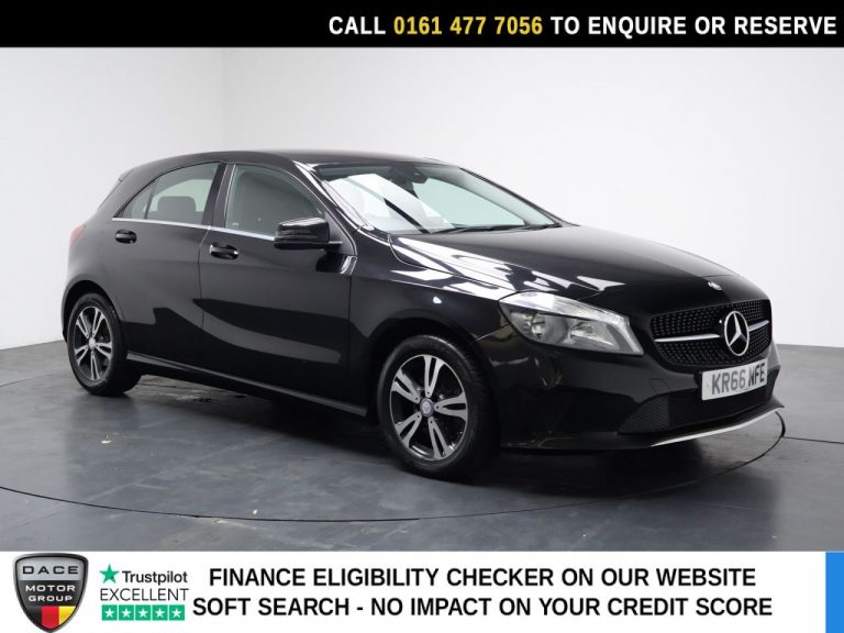 Used 2016 BLACK MERCEDES-BENZ A-CLASS Hatchback 1.6 A180 SE Hatchback 5dr Petrol 7G-DCT Euro 6 (s/s) (122 ps) PETROL (reg. 2016-12-13) (Automatic) for sale in Stockport
