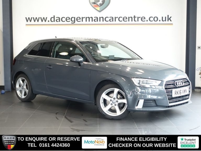 Used 2016 GREY AUDI A3 Hatchback 1.4 TFSI CoD Sport Hatchback 3dr Petrol S Tronic Euro 6 (s/s) (150 ps) PETROL (reg. 2016-08-24) (Automatic) for sale in Stockport