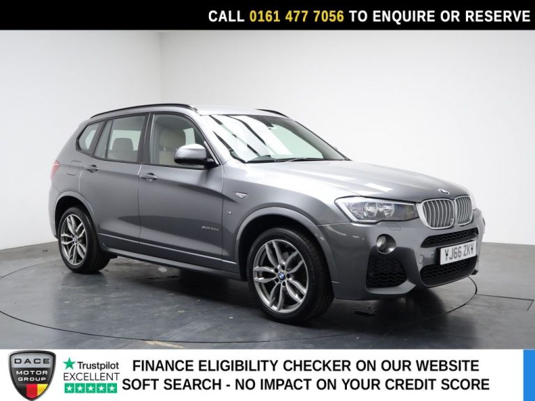 Used 2016 GREY BMW X3 SUV 3.0 35d M Sport SUV 5dr Diesel Auto xDrive Euro 6 (s/s) (313 ps) DIESEL (reg. 2016-11-07) (Automatic) for sale in Stockport