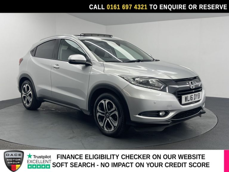 Used 2016 SILVER HONDA HR-V SUV 1.5 i-VTEC EX SUV 5dr Petrol CVT Euro 6 (s/s) (130 ps) PETROL (reg. 2016-07-07) (Automatic) for sale in Stockport
