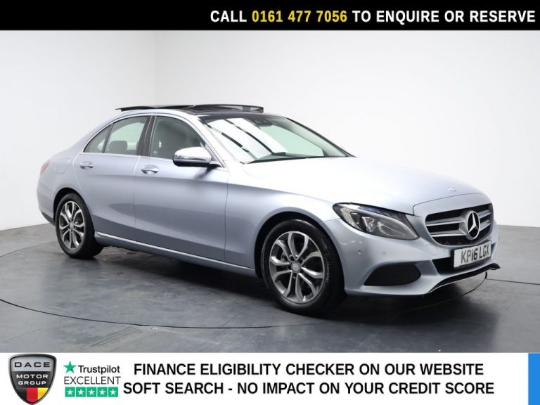 Used 2016 SILVER MERCEDES-BENZ C-CLASS Saloon 2.1 C220d Sport (Premium Plus) Saloon 4dr Diesel 7G-Tronic+ Euro 6 (s/s) (170 ps) DIESEL (reg. 2016-04-19) (Automatic) for sale in Stockport
