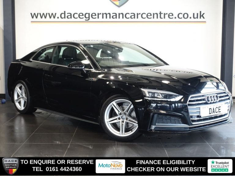 Used 2018 BLACK AUDI A5 Coupe 1.4 TFSI S line Coupe 2dr Petrol S Tronic Euro 6 (s/s) (150 ps) PETROL (reg. 2018-09-28) (Automatic) for sale in Stockport