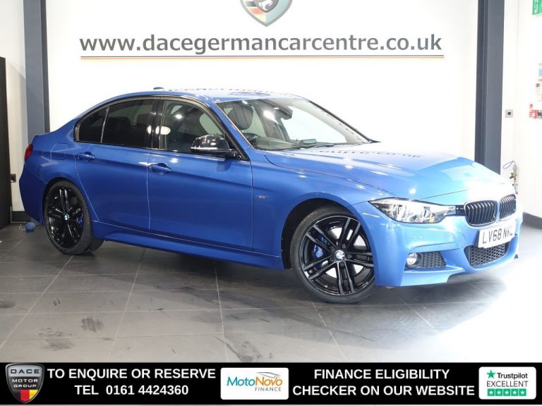 Used 2018 BLUE BMW 3 SERIES Saloon 2.0 320i M Sport Shadow Edition Saloon 4dr Petrol Auto Euro 6 (s/s) (184 ps) PETROL (reg. 2018-10-24) (Automatic) for sale in Stockport