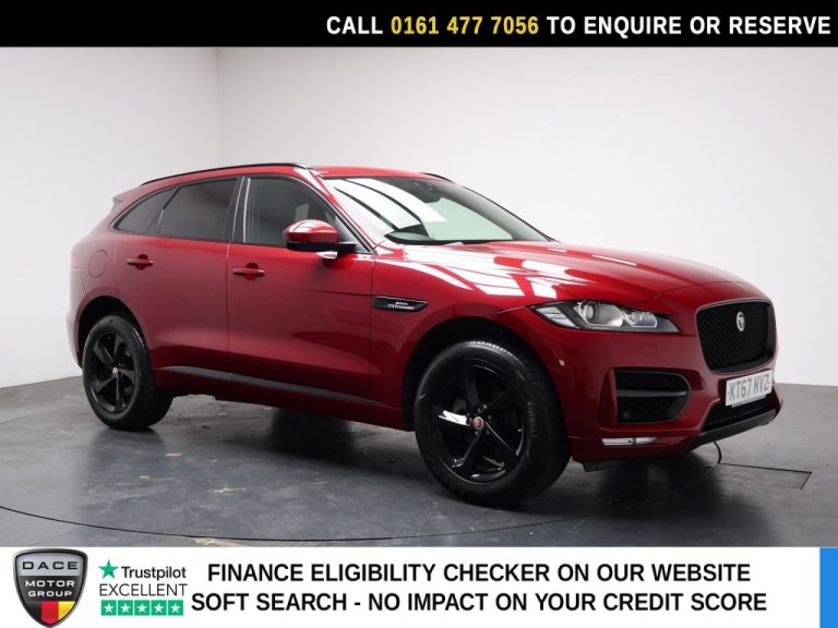 Used 2018 RED JAGUAR F-PACE SUV 2.0 P250i R-Sport SUV 5dr Petrol Auto AWD Euro 6 (s/s) (250 ps) PETROL (reg. 2018-02-20) (Automatic) for sale in Stockport