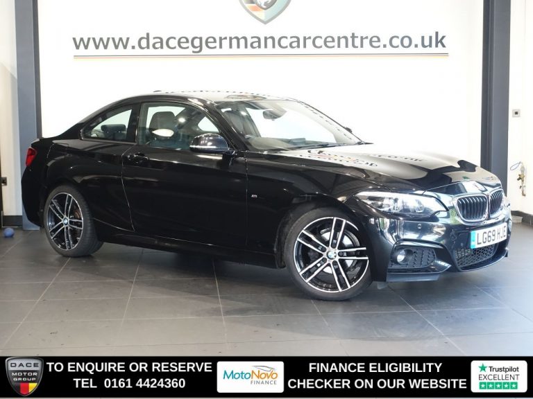 Used 2019 BLACK BMW 2 SERIES Coupe 2.0 218d M Sport Coupe 2dr Diesel Auto Euro 6 (s/s) (150 ps) DIESEL (reg. 2019-10-18) (Automatic) for sale in Stockport