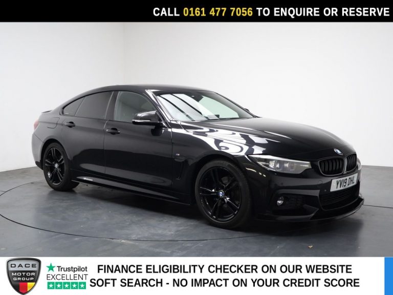Used 2019 BLACK BMW 4 SERIES GRAN COUPE Hatchback 2.0 420i GPF M Sport Hatchback 5dr Petrol Auto Euro 6 (s/s) (184 ps) PETROL (reg. 2019-05-31) (Automatic) for sale in Stockport