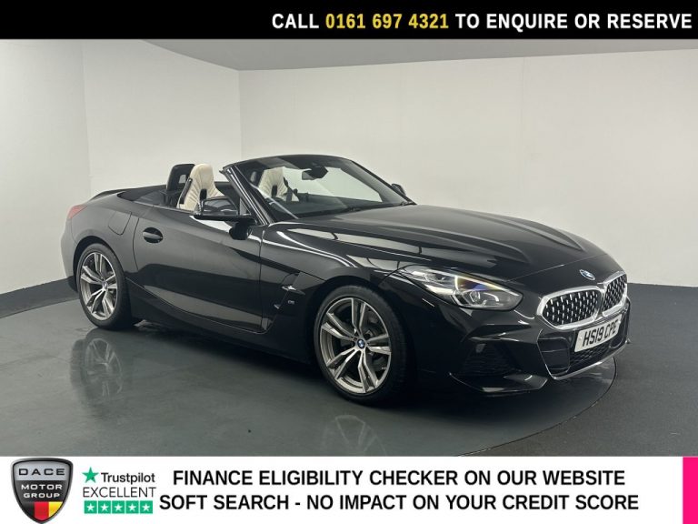 Used 2019 BLACK BMW Z4 Convertible 2.0 20i M Sport Convertible 2dr Petrol Auto sDrive Euro 6 (s/s) (197 ps) PETROL (reg. 2019-04-26) (Automatic) for sale in Stockport