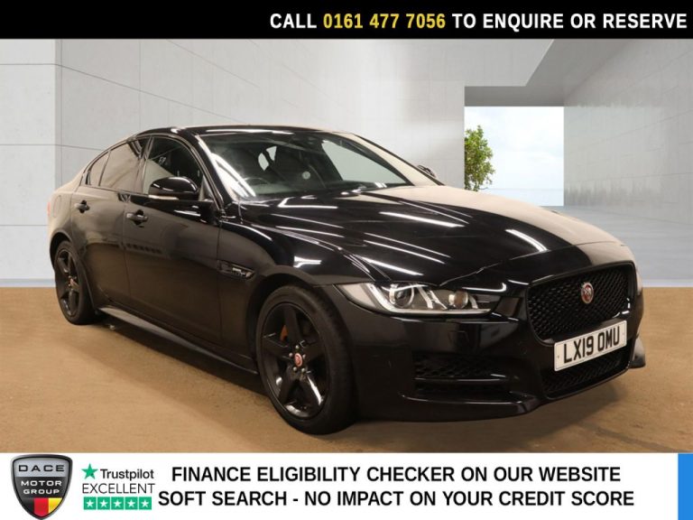 Used 2019 BLACK JAGUAR XE Saloon 2.0i GPF R-Sport Saloon 4dr Petrol Auto Euro 6 (s/s) (200 ps) PETROL (reg. 2019-03-22) (Automatic) for sale in Stockport
