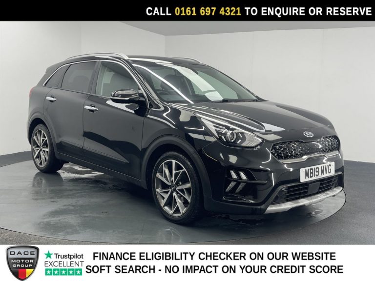 Used 2019 BLACK KIA NIRO SUV 1.6 GDi 3 SUV 5dr Petrol Hybrid DCT Euro 6 (s/s) (139 bhp) PETROL HYBRID (reg. 2019-08-30) (Automatic) for sale in Stockport