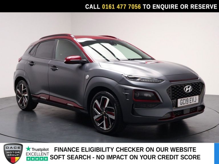 Used 2019 GREY HYUNDAI KONA SUV 1.6 T-GDi Iron Man Edition SUV 5dr Petrol DCT Euro 6 (s/s) (177 ps) PETROL (reg. 2019-06-14) (Automatic) for sale in Stockport