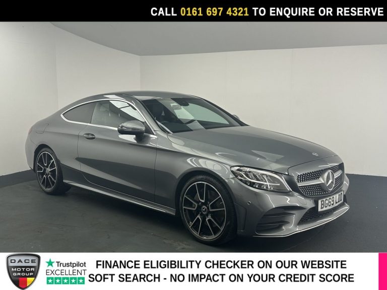 Used 2019 GREY MERCEDES-BENZ C-CLASS Coupe 2.0 C300 AMG Line Coupe 2dr Petrol G-Tronic+ Euro 6 (s/s) (258 ps) PETROL (reg. 2019-09-28) (Automatic) for sale in Stockport